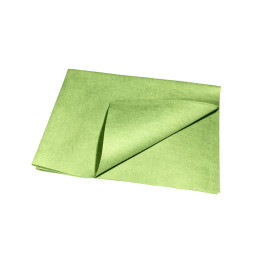 Mikrofibra gładka do czyszczenia - zielony, worek foliowy, 10 szt.