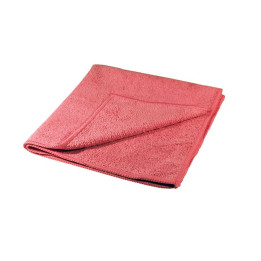 Mikrofibra standard frotte - czerwony, worek foliowy, 10 szt.